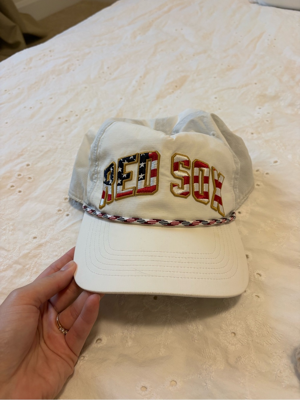 Red Sox patriotic details. Brand new